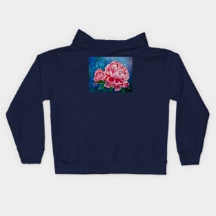 Pink Peony Petals Kids Hoodie